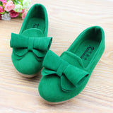 green flat shoes